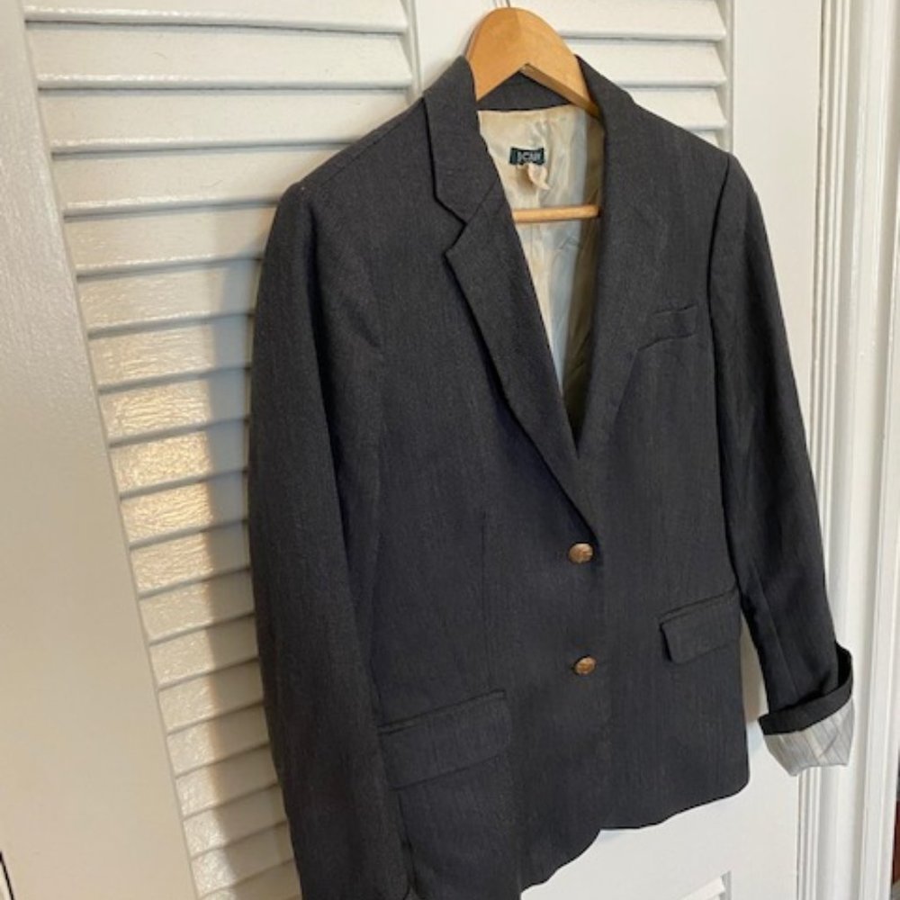 J. Crew gray tweed blazer - sz 10